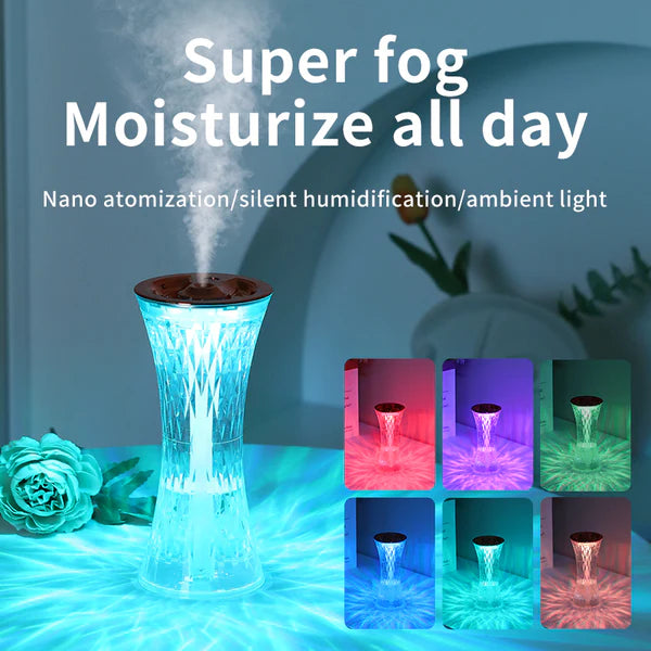 Crystal Design Humidifier Night Light